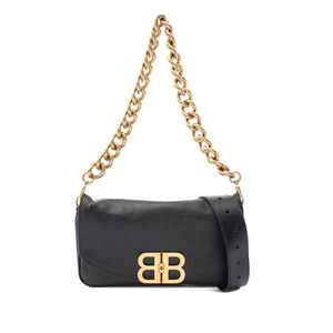 Pre-Loved Balenciaga Small Leather BB Soft Flap Satchel
